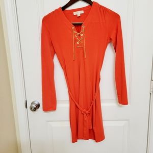 Michael kors xxs orange dress NWOT
